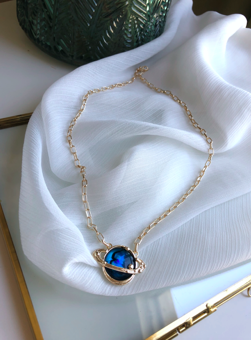 Planet Gold Necklace