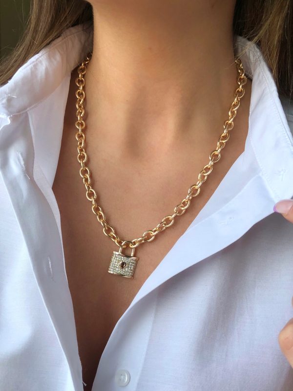 Kilit Gold Kolye