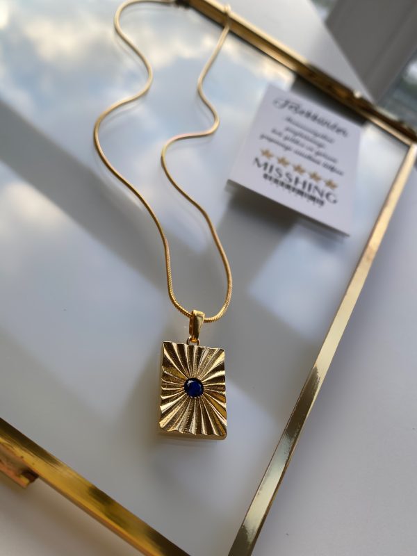 Missla Kolye Lacivert Taş