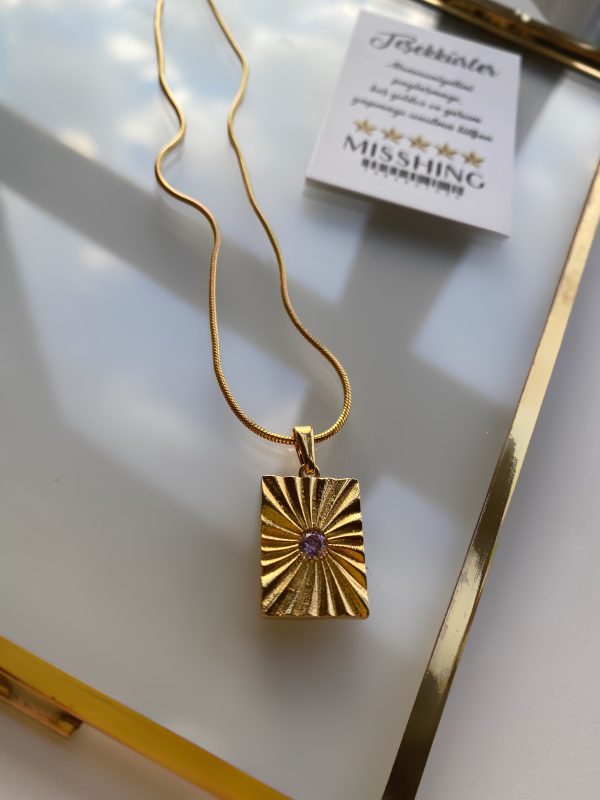 Missla Kolye Pembe Taş