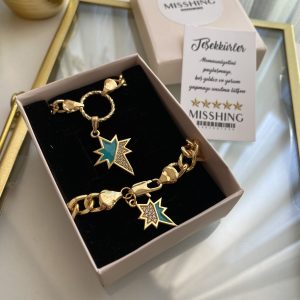 Kuzey Yıldızı Kolye Bileklik Seti