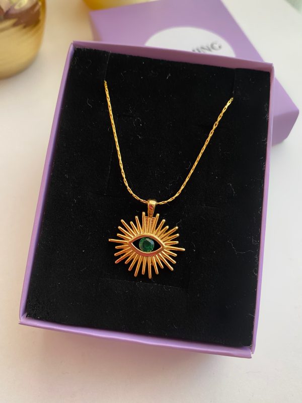 Spell Zümrüt Gold Kolye